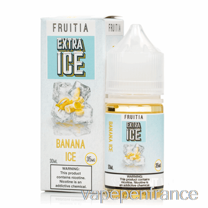 Glace à La Banane - Glace Supplémentaire - Sels De Fruitia - Stylo Vape 30 Ml 50 Mg